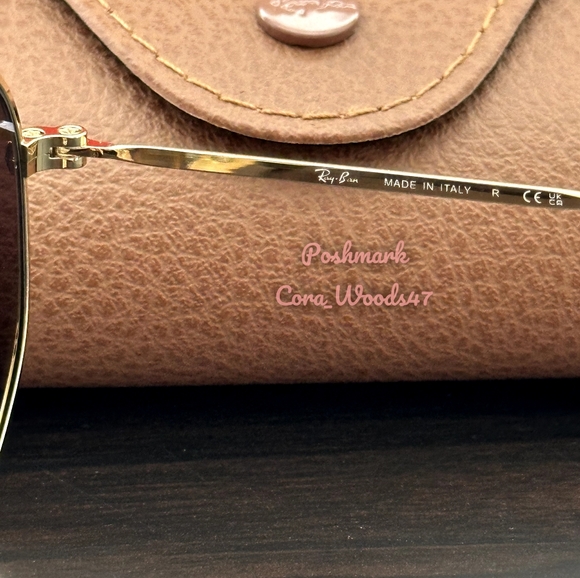 Ray-Ban Hexagonal Gradient Brown Lenses RB3548N Gold Frame Unisex New - Picture 10 of 16